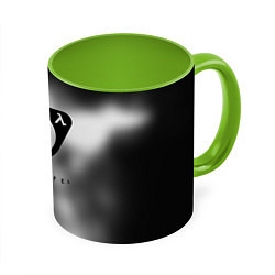 Кружка 3D Half life 3 black, цвет: 3D-белый + светло-зеленый