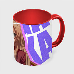 Кружка 3D Toradora Тайга Aisaka, цвет: 3D-белый + красный