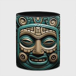 Кружка 3D Орнамент в стиле индейцев майя, цвет: 3D-белый + черный — фото 2