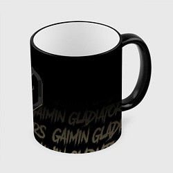 Кружка 3D Gaimin Gladiators style, цвет: 3D-черный кант
