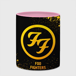 Кружка 3D Foo Fighters - gold gradient, цвет: 3D-белый + розовый — фото 2