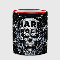 Кружка 3D Hard rock - evil skull, цвет: 3D-красный кант — фото 2