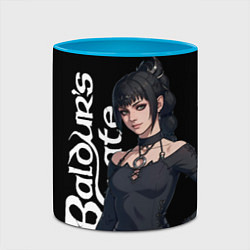 Кружка 3D Baldurs gate 3 - shadowheart, цвет: 3D-белый + небесно-голубой — фото 2