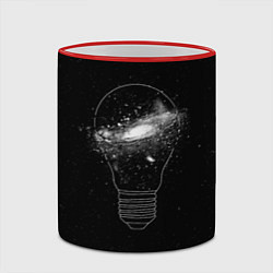 Кружка 3D Галактика в лампе, цвет: 3D-красный кант — фото 2