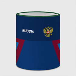 Кружка 3D Спортивная Россия, цвет: 3D-зеленый кант — фото 2