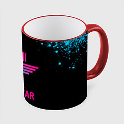 Кружка 3D Manowar - neon gradient, цвет: 3D-красный кант
