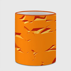 Кружка 3D Оранжевый мотив, цвет: 3D-оранжевый кант — фото 2