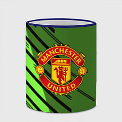 Кружка 3D ФК Манчестер Юнайтед спорт, цвет: 3D-синий кант — фото 2