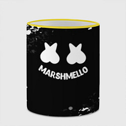 Кружка 3D Marshmello splash, цвет: 3D-желтый кант — фото 2