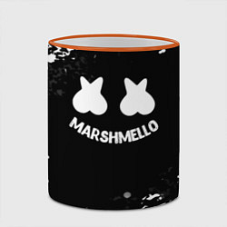 Кружка 3D Marshmello splash, цвет: 3D-оранжевый кант — фото 2