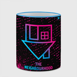 Кружка 3D The Neighbourhood - neon gradient, цвет: 3D-небесно-голубой кант — фото 2