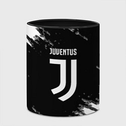 Кружка 3D Juventus спорт краски черно белый, цвет: 3D-белый + черный — фото 2