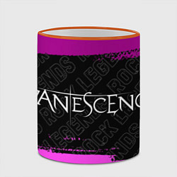 Кружка 3D Evanescence rock legends по-горизонтали, цвет: 3D-оранжевый кант — фото 2