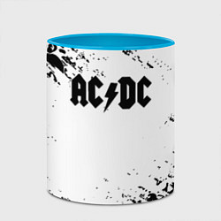 Кружка 3D ACDC rock collection краски черепа, цвет: 3D-белый + небесно-голубой — фото 2