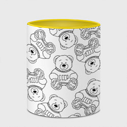 Кружка 3D Мишки из СССР, цвет: 3D-белый + желтый — фото 2