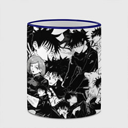 Кружка 3D Мэгуми Фушигуро - Магическая битва, цвет: 3D-синий кант — фото 2