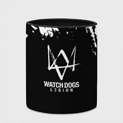 Кружка 3D Watch dogs краски, цвет: 3D-белый + черный — фото 2