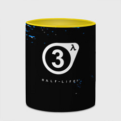 Кружка 3D Half Life краски, цвет: 3D-белый + желтый — фото 2