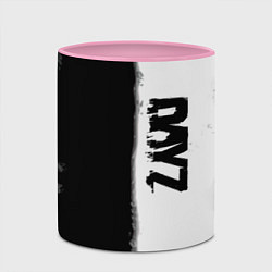 Кружка 3D Dayz черно белый ужас, цвет: 3D-белый + розовый — фото 2