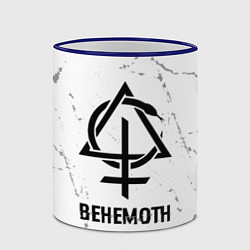Кружка 3D Behemoth glitch на светлом фоне, цвет: 3D-синий кант — фото 2