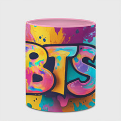 Кружка 3D BTS new, цвет: 3D-белый + розовый — фото 2