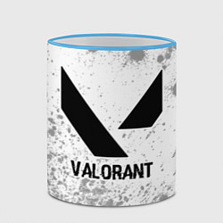 Кружка 3D Valorant glitch на светлом фоне, цвет: 3D-небесно-голубой кант — фото 2