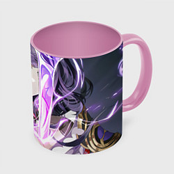 Кружка 3D Genshin Impact Raiden Baal, цвет: 3D-белый + розовый