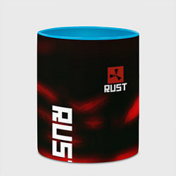 Кружка 3D Rust the game colors, цвет: 3D-белый + небесно-голубой — фото 2