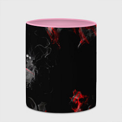 Кружка 3D Дым и текстуры, цвет: 3D-белый + розовый — фото 2