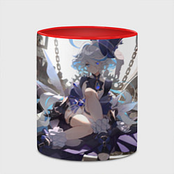 Кружка 3D Genshin Impact Фурина, цвет: 3D-белый + красный — фото 2