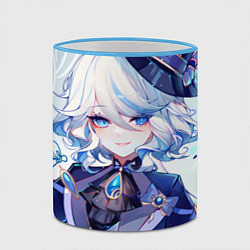 Кружка 3D Genshin Impact Фурина, цвет: 3D-небесно-голубой кант — фото 2