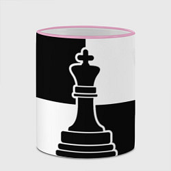 Кружка 3D Шахматы - ферзь, цвет: 3D-розовый кант — фото 2
