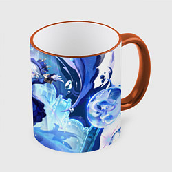Кружка 3D Genshin Impact Furina, цвет: 3D-оранжевый кант