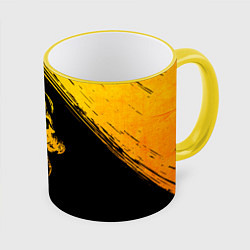 Кружка 3D Iron Maiden - gold gradient, цвет: 3D-желтый кант