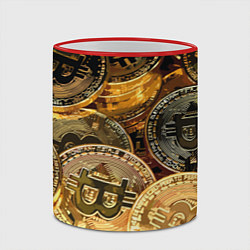 Кружка 3D Золото цифровой эры, цвет: 3D-красный кант — фото 2