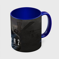 Кружка 3D STALKER 2 одиночка с артефактом, цвет: 3D-белый + синий