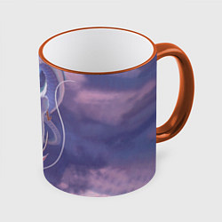 Кружка 3D Унесенные призраками- дракон и девочка, цвет: 3D-оранжевый кант