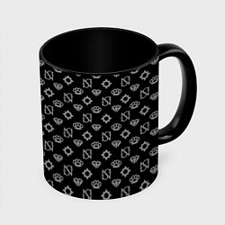 Кружка 3D Sessanta Nove pattern, цвет: 3D-белый + черный