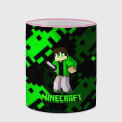 Кружка 3D Minecraft персонаж из игры, цвет: 3D-розовый кант — фото 2