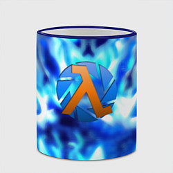 Кружка 3D Half life logo valve, цвет: 3D-синий кант — фото 2