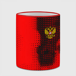 Кружка 3D Россия герб спорт краски, цвет: 3D-красный кант — фото 2