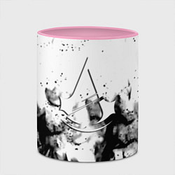Кружка 3D Assassins Creed fire, цвет: 3D-белый + розовый — фото 2