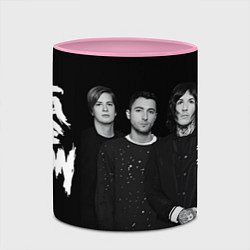 Кружка 3D Bring Me the Horizon - rock, цвет: 3D-белый + розовый — фото 2