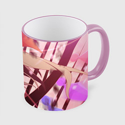 Кружка 3D Touhou Project Flandre Mad, цвет: 3D-розовый кант