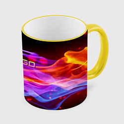 Кружка 3D Counter Strike - neon glow, цвет: 3D-желтый кант