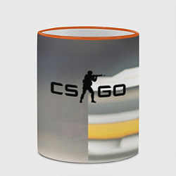 Кружка 3D Counter Strike go - shooter video game, цвет: 3D-оранжевый кант — фото 2