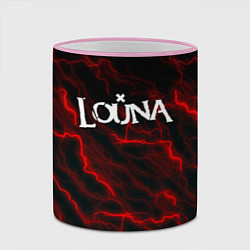 Кружка 3D Louna storm рок группа, цвет: 3D-розовый кант — фото 2