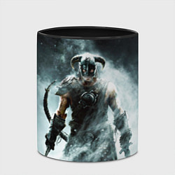 Кружка 3D Skyrim - Dovahkiin, цвет: 3D-белый + черный — фото 2