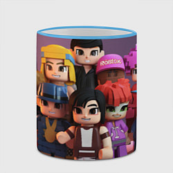 Кружка 3D The roblox team, цвет: 3D-небесно-голубой кант — фото 2
