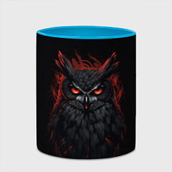 Кружка 3D Evil owl, цвет: 3D-белый + небесно-голубой — фото 2